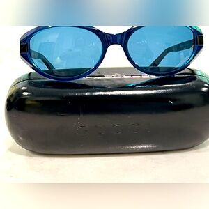 Gucci blue 90s sunglasses